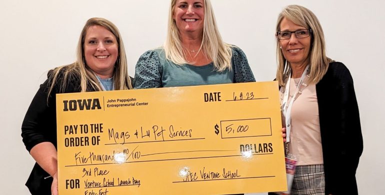 North Iowa entrepreneur takes home win from  2023 Venture School Launch Day Competition