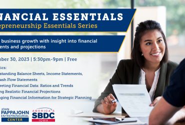 Nov 30 – Financial Essentials Workshop