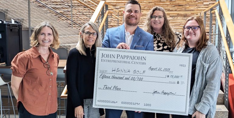 Jared Doerfler of Hanna Golf wins 3rd Prize at Pappajohn Venture Competition