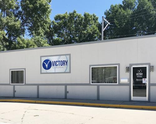 Exterior view of Victory Chiropractic's newly renovated building